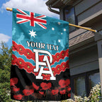 Custom Port Adelaide Power Football Garden Flag ANZAC Lest We Forget