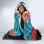 Custom Port Adelaide Power Football Hooded Blanket ANZAC Lest We Forget