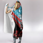 Custom Port Adelaide Power Football Hooded Blanket ANZAC Lest We Forget