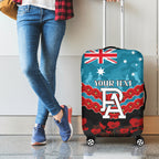 Custom Port Adelaide Power Football Luggage Cover ANZAC Lest We Forget