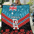 Custom Port Adelaide Power Football Quilt ANZAC Lest We Forget