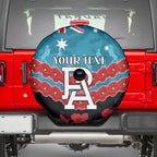 Custom Port Adelaide Power Football Spare Tire Cover ANZAC Lest We Forget
