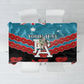 Custom Port Adelaide Power Football Tablecloth ANZAC Lest We Forget
