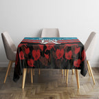 Custom Port Adelaide Power Football Tablecloth ANZAC Lest We Forget