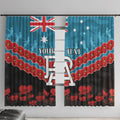 Custom Port Adelaide Power Football Window Curtain ANZAC Lest We Forget