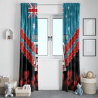 Custom Port Adelaide Power Football Window Curtain ANZAC Lest We Forget