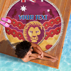 Custom Brisbane Lions Football Beach Blanket ANZAC Lest We Forget