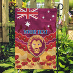 Custom Brisbane Lions Football Garden Flag ANZAC Lest We Forget