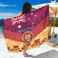 Custom Brisbane Lions Football Sarong ANZAC Lest We Forget