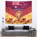 Custom Brisbane Lions Football Tapestry ANZAC Lest We Forget