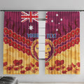 Custom Brisbane Lions Football Window Curtain ANZAC Lest We Forget