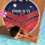 Custom Demons Football Beach Blanket ANZAC Lest We Forget