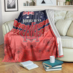 Custom Demons Football Blanket ANZAC Lest We Forget