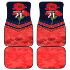 Custom Demons Football Car Mats ANZAC Lest We Forget