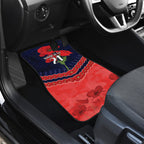 Custom Demons Football Car Mats ANZAC Lest We Forget