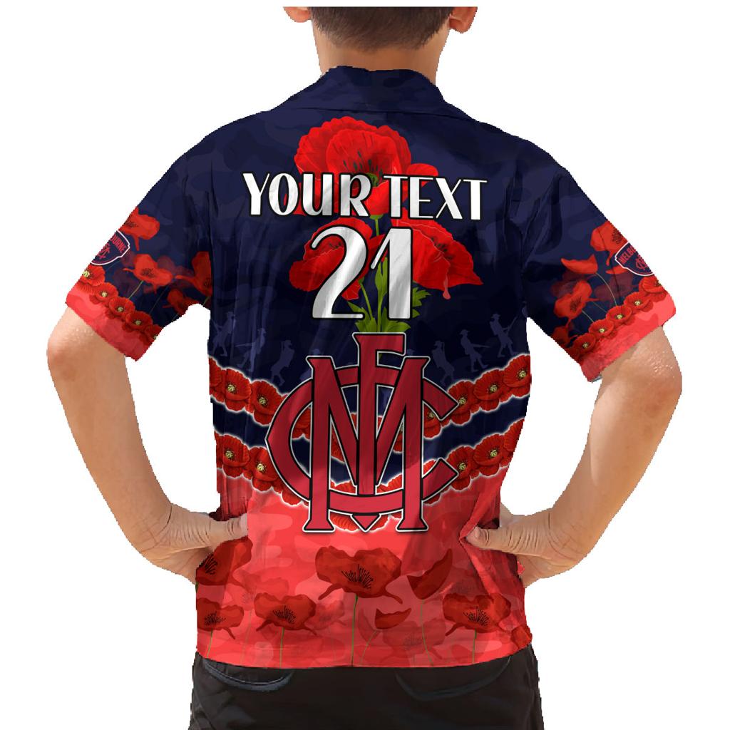 Custom Demons Football Family Matching Mermaid Dress and Hawaiian Shirt ANZAC Lest We Forget