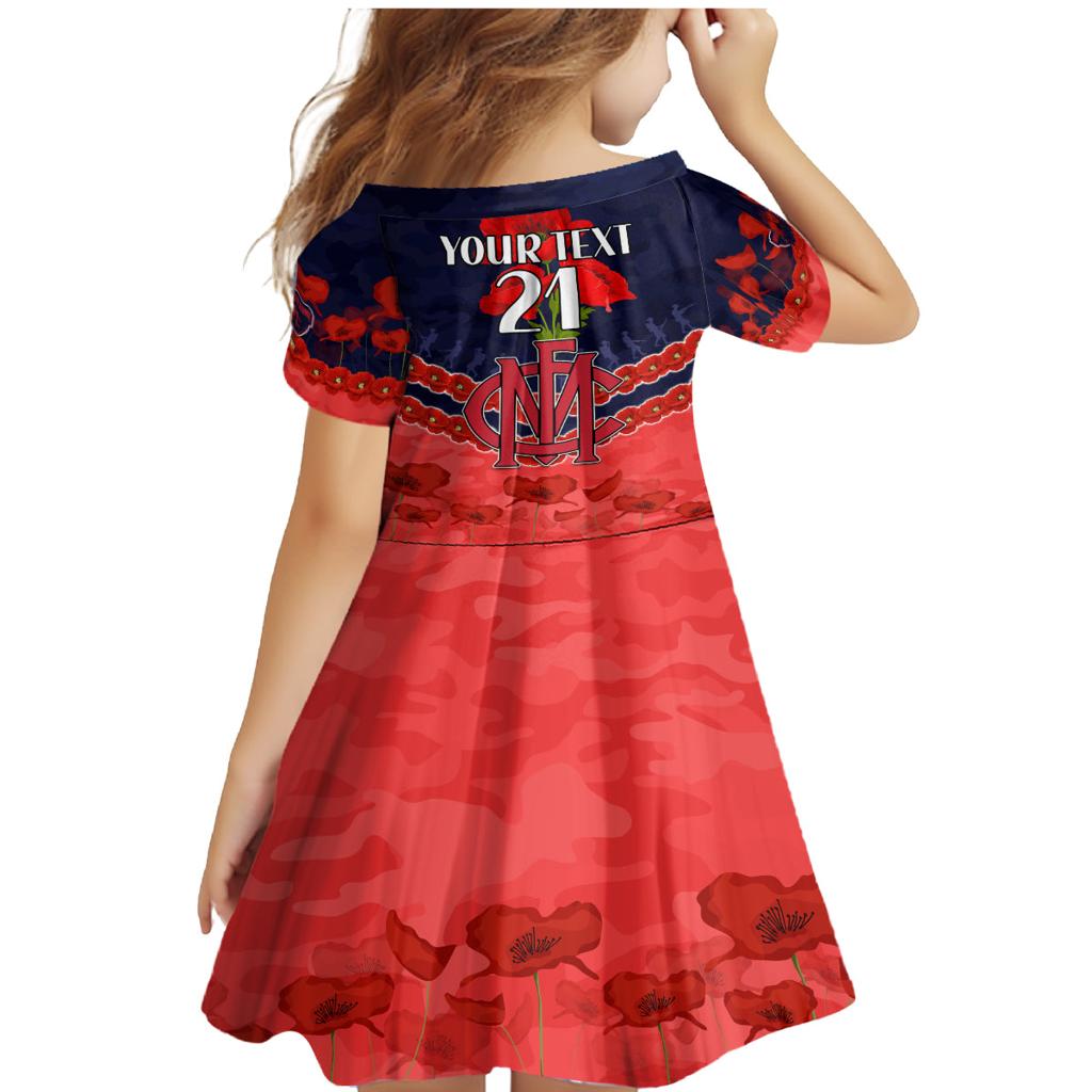 Custom Demons Football Family Matching Mermaid Dress and Hawaiian Shirt ANZAC Lest We Forget