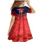Custom Demons Football Family Matching Mermaid Dress and Hawaiian Shirt ANZAC Lest We Forget