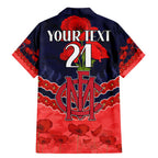 Custom Demons Football Family Matching Mermaid Dress and Hawaiian Shirt ANZAC Lest We Forget