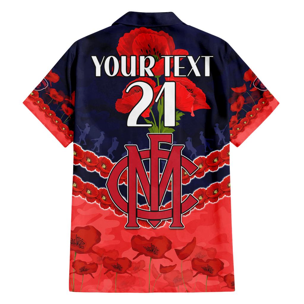 Custom Demons Football Family Matching Off Shoulder Maxi Dress and Hawaiian Shirt ANZAC Lest We Forget