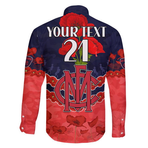 Custom Demons Football Family Matching Off Shoulder Short Dress and Hawaiian Shirt ANZAC Lest We Forget