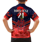 Custom Demons Football Family Matching Summer Maxi Dress and Hawaiian Shirt ANZAC Lest We Forget