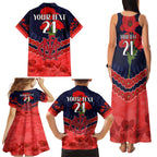 Custom Demons Football Family Matching Tank Maxi Dress and Hawaiian Shirt ANZAC Lest We Forget