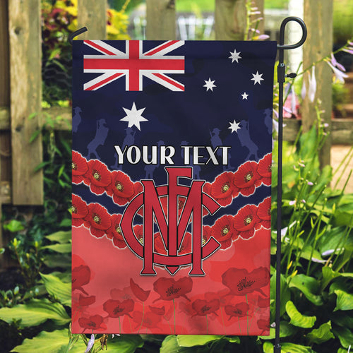 Custom Demons Football Garden Flag ANZAC Lest We Forget