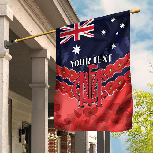 Custom Demons Football Garden Flag ANZAC Lest We Forget