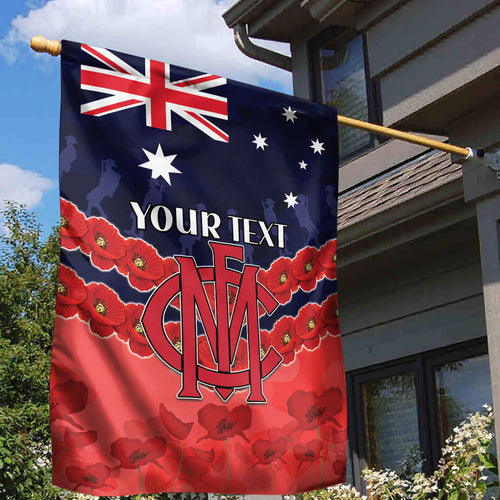 Custom Demons Football Garden Flag ANZAC Lest We Forget