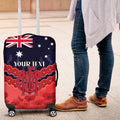 Custom Demons Football Luggage Cover ANZAC Lest We Forget