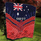 Custom Demons Football Quilt ANZAC Lest We Forget