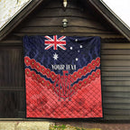 Custom Demons Football Quilt ANZAC Lest We Forget