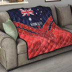 Custom Demons Football Quilt ANZAC Lest We Forget
