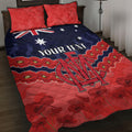 Custom Demons Football Quilt Bed Set ANZAC Lest We Forget