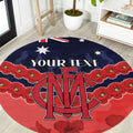 Custom Demons Football Round Carpet ANZAC Lest We Forget