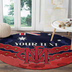 Custom Demons Football Round Carpet ANZAC Lest We Forget