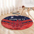 Custom Demons Football Round Carpet ANZAC Lest We Forget