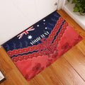 Custom Demons Football Rubber Doormat ANZAC Lest We Forget