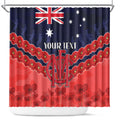 Custom Demons Football Shower Curtain ANZAC Lest We Forget