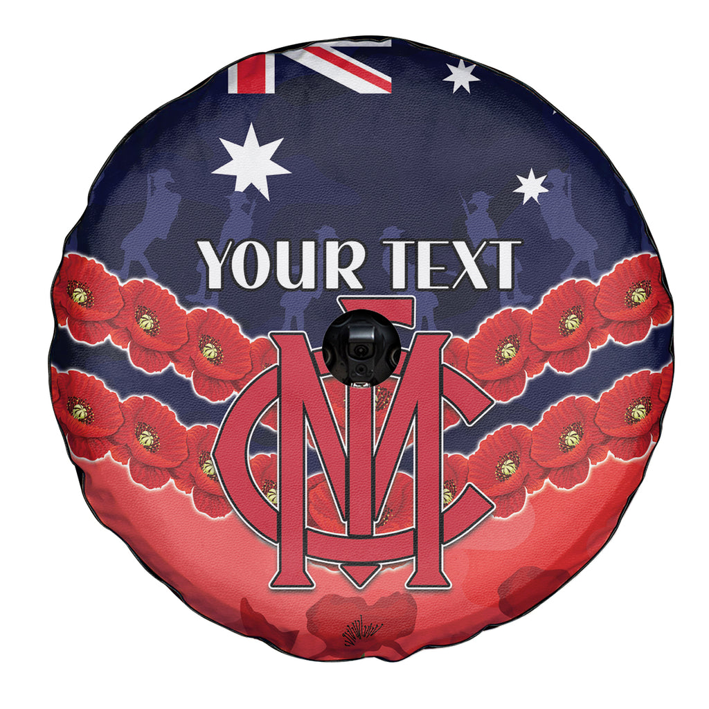 Custom Demons Football Spare Tire Cover ANZAC Lest We Forget