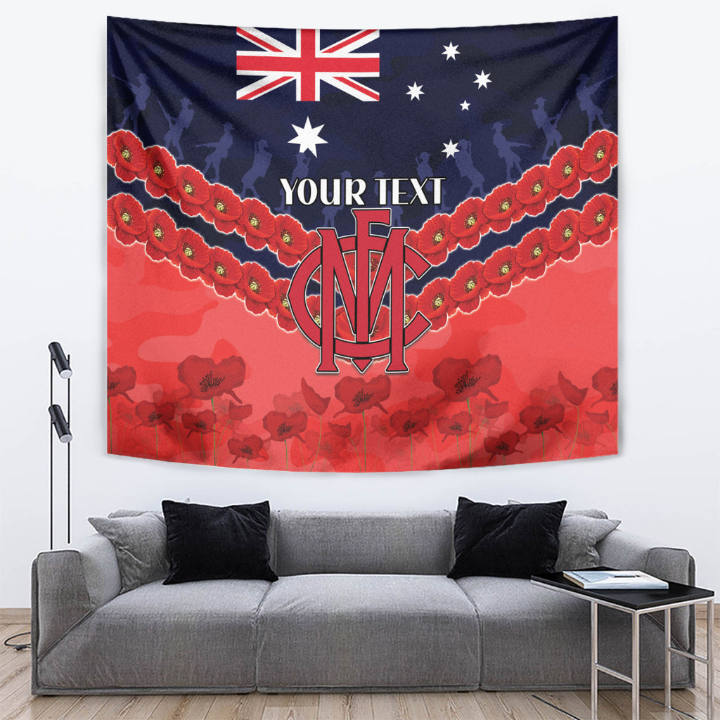 Custom Demons Football Tapestry ANZAC Lest We Forget