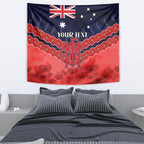 Custom Demons Football Tapestry ANZAC Lest We Forget