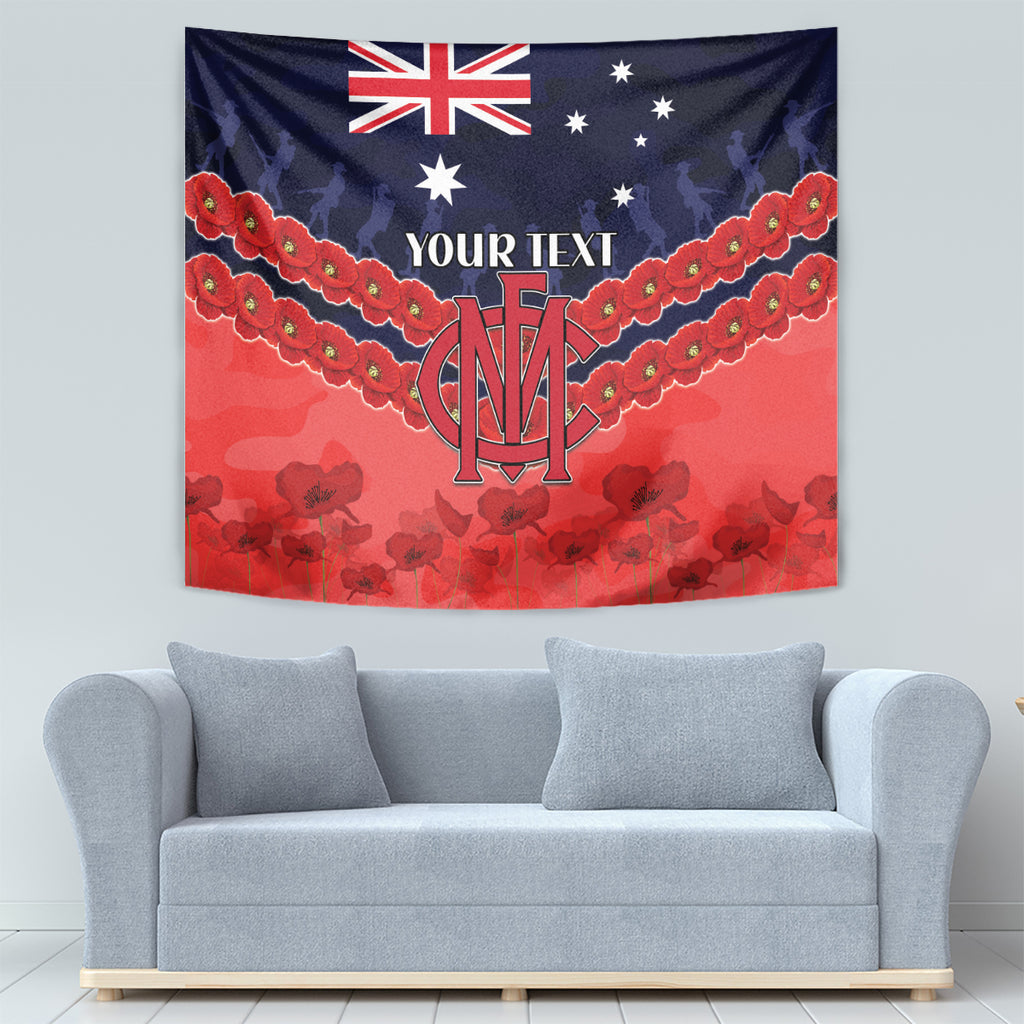 Custom Demons Football Tapestry ANZAC Lest We Forget