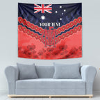 Custom Demons Football Tapestry ANZAC Lest We Forget