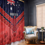 Custom Demons Football Window Curtain ANZAC Lest We Forget
