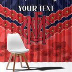 Custom Demons Football Window Curtain ANZAC Lest We Forget