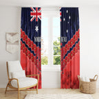 Custom Demons Football Window Curtain ANZAC Lest We Forget