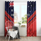 Custom Demons Football Window Curtain ANZAC Lest We Forget