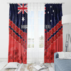 Custom Demons Football Window Curtain ANZAC Lest We Forget